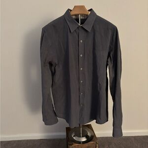 Calvin Klein Jeans Gray Casual Button Down Shirt